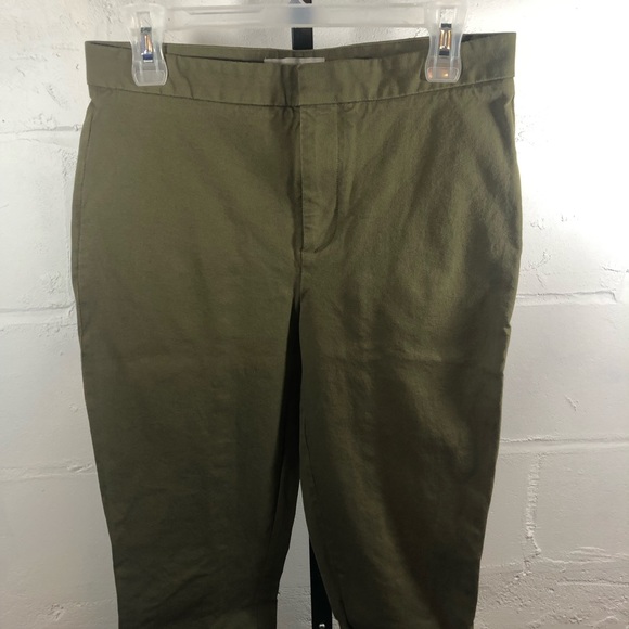 Everlane Capris Size 8 Olive Green - Picture 2 of 6